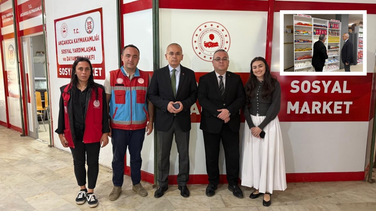 AKÇAKOCA SOSYAL MARKETİ’NDE DAYANIŞMA RUHU YAŞANIYOR