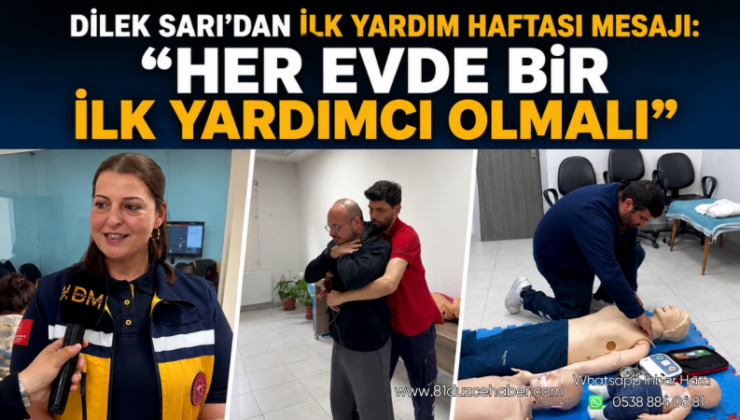 Dilek Sarı’dan İlk Yardım Haftası Mesajı: “Her Evde Bir İlk Yardımcı Olmalı”